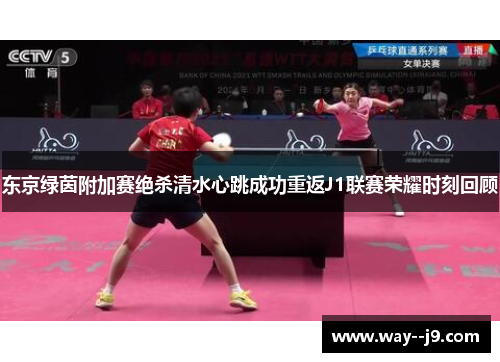 东京绿茵附加赛绝杀清水心跳成功重返J1联赛荣耀时刻回顾